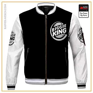 Biggie Smalls Jackets - Notorious Biggie King Black And White Varsity Jacket RP0310