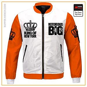 Biggie Smalls Jackets - Notorious BIG Iconic Crown King Of New York Varsity Jacket RP0310