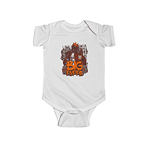 Biggie Smalls Baby Onesies - Big Poppa Holding Cigar &amp; Alcohol Dope Biggie Infant Romper RP0310