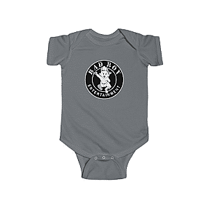 Biggie Smalls Baby Onesies - Bad Boy Entertainment Logo Cool Biggie Smalls Infant Onesie RP0310