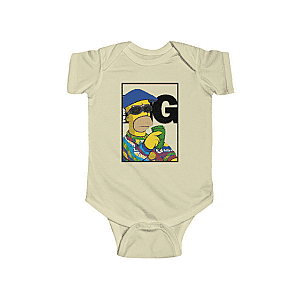 Biggie Smalls Baby Onesies - The Notorious BIG Homer Simpson Parody Badass Newborn Clothes RP0310