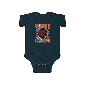 Biggie Smalls Baby Onesies - Biggie Is The Illest Hip-Hop Rapper Dope Newborn Bodysuit RP0310