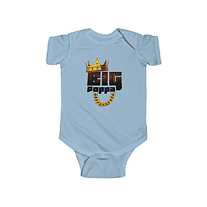 Biggie Smalls Baby Onesies - Big Poppa Biggie Signature Crown &amp; Necklace Baby Romper RP0310