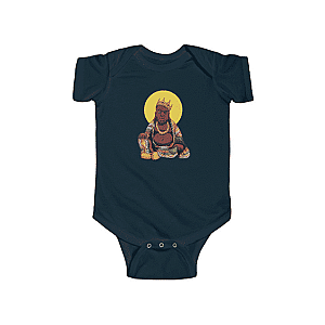 Biggie Smalls Baby Onesies - The Notorious BIG Buddha Parody Artwork Newborn Bodysuit RP0310