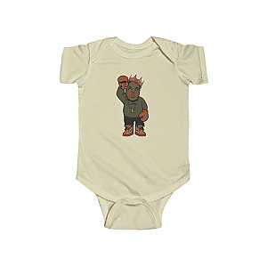 Biggie Smalls Baby Onesies - Hip-Hop Rapper Biggie Smalls With Boxing Gloves Infant Onesie RP0310