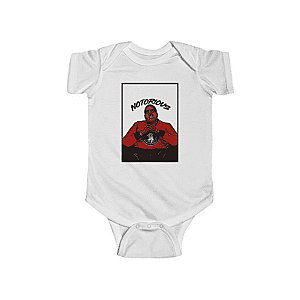 Biggie Smalls Baby Onesies - The Notorious BIG Sitting Like A Boss Cool Newborn Onesie RP0310