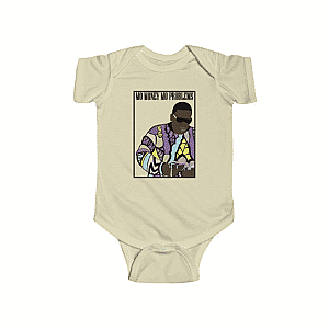 Biggie Smalls Baby Onesies - Biggie Smalls Mo Money Mo Problems Illustration Infant Onesie RP0310