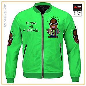 Biggie Smalls Jackets - It Was All A Dream Biggie Vibrant Green Bomber Jacket RP0310