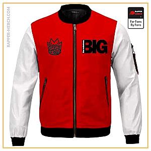 Biggie Smalls Jackets - The Notorious B.I.G. Crown Logo Red Varsity Jacket RP0310