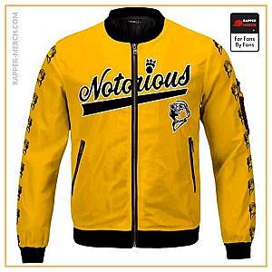 Biggie Smalls Jackets - Notorious Biggie Smalls Tribute Dope Yellow Bomber Jacket RP0310