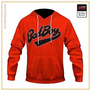 Biggie Smalls Hoodies - Dope Biggie Smalls Bad Boy Logo Orange Pullover Hoodie RP0310