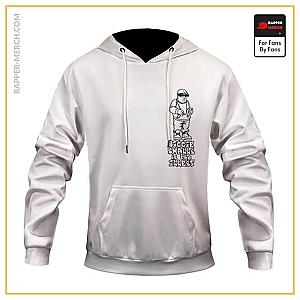 Biggie Smalls Hoodies - Biggie Smalls Is The Illest Cartoon Art White Hoodie Jacket RP0310