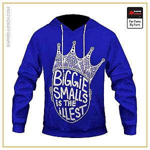 Biggie Smalls Hoodies - Biggie Smalls Is The Illest Face Crown Art Pullover Hoodie RP0310