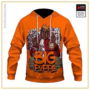 Biggie Smalls Hoodies - Biggie Smalls Big Poppa Holding Alcohol &amp; Cigar Dope Hoodie RP0310