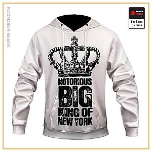 Biggie Smalls Hoodies - The Notorious B.I.G. King Of New York Badass Hoodie Jacket RP0310