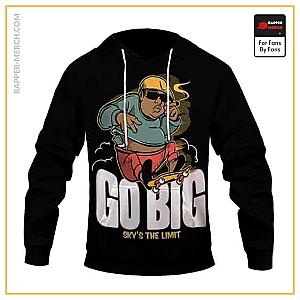 Biggie Smalls Hoodies - Biggie Smalls Go Big Cartoon Artwork Dope Pullover Hoodie RP0310