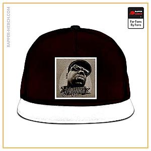 Biggie Smalls Caps - Stylish Biggie Smalls Head Cutout Art Maroon Snapback Cap RP0310