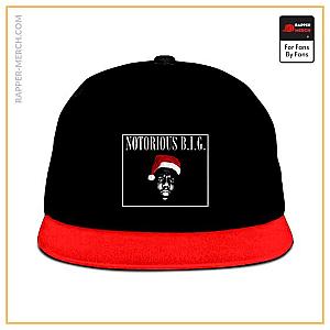 Biggie Smalls Caps - The Notorious B.I.G. Wearing Santa Hat Parody Cool Snapback RP0310