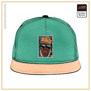 Biggie Smalls Caps - Badass Crowned King Biggie Smalls Portrait Snapback Cap RP0310