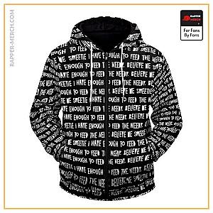 Biggie Smalls Zipped Hoodies - Believe Me Sweetie Big Poppa Lyrics Black Zipper Hoodie RP0310