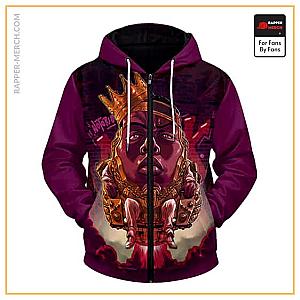 Biggie Smalls Zipped Hoodies - Notorious Biggie Modok Villain Parody Art Zip Hoodie RP0310