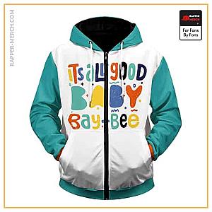 Biggie Smalls Zipped Hoodies - It's All Good Baby Bay Bee Biggie Song Title Zip Hoodie RP0310