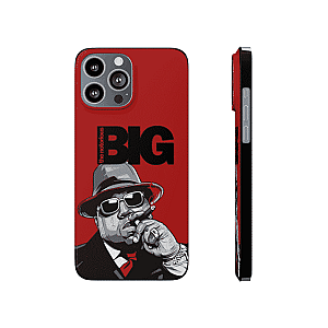 Biggie Smalls Cases - Notorious BIG Monochrome Portrait Red iPhone 13 Case RP0310