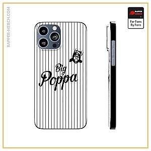 Biggie Smalls Cases - Big Poppa Pinstripes Biggie Logo White iPhone 13 Cover RP0310