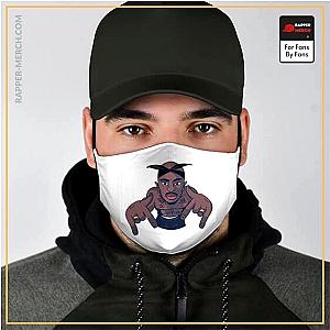 Tupac Shakur Face Maskes - Thug Life Tupac Shakur Wearing Bandana Dope Face Mask RM0310