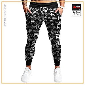 Biggie Smalls Jogger Pants - B Is For Biggie Smalls Dope Pattern Black Jogger Pants RP0310