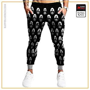 Biggie Smalls Jogger Pants - Biggie King Monochrome Parody Logo Pattern Jogger Sweatpants RP0310