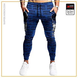 Biggie Smalls Jogger Pants - Biggie Smalls The World Is Yours Mic &amp; Lady Logo Joggers RP0310