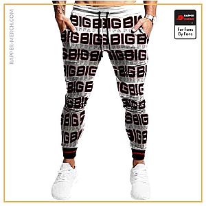 Biggie Smalls Jogger Pants - Gangsta Big Poppa Typography Art Pattern Epic Jogger Pants RP0310