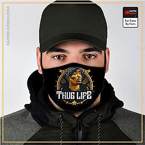 Tupac Shakur Face Maskes - Thug Life Rapper Tupac Amaru Shakur Logo Epic Face Mask RM0310