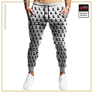 Biggie Smalls Jogger Pants - The Notorious B.I.G. Smoking Head Pattern Badass Joggers RP0310