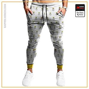 Biggie Smalls Jogger Pants - The Notorious B.I.G. Crowned Head Outline Pattern Joggers RP0310