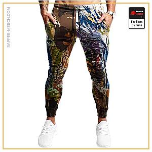 Biggie Smalls Jogger Pants - Biggie Smalls Counting Money Abstract Painting Art Joggers RP0310