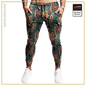 Biggie Smalls Jogger Pants - American Rapper Crowned Biggie Smalls Colorful Art Joggers RP0310