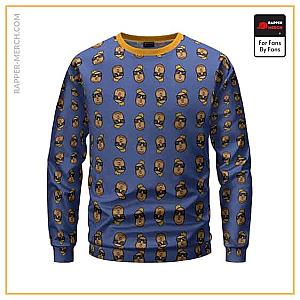 Biggie Smalls Sweatshirts - The Notorious B.I.G. Cartoon Head Pattern Epic Sweater RP0310