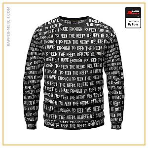 Biggie Smalls Sweatshirts - I Have Enough To Feed The Needy Pattern Biggie Sweater RP0310