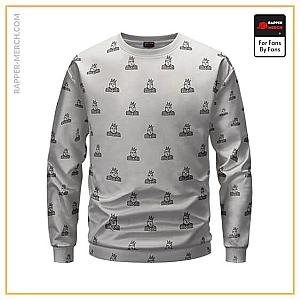 Biggie Smalls Sweatshirts - Rap Icon Biggie Smalls Pattern Crewneck Sweatshirt RP0310