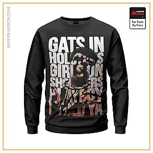 Biggie Smalls Sweatshirts - Gats In Holster Girls On Shoulders Biggie Crewneck Sweater RP0310