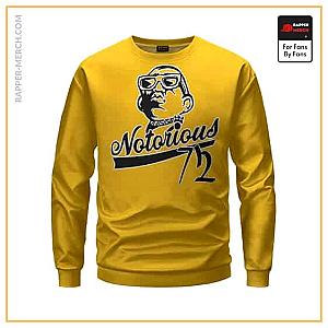 Biggie Smalls Sweatshirts - East Coast Rapper Notorious B.I.G. 72 Logo Crewneck Sweater RP0310