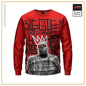 Biggie Smalls Sweatshirts - Tribute To Biggie Smalls Rest In Peace Crewneck Sweatshirt RP0310