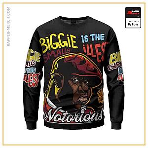 Biggie Smalls Sweatshirts - Biggie Smalls Is The Illest Comic Art Crewneck Sweatshirt RP0310