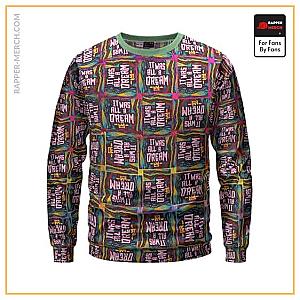 Biggie Smalls Sweatshirts - Juicy It Was All A Dream Notorious BIG Pattern Sweatshirt RP0310