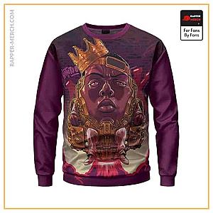 Biggie Smalls Sweatshirts - Notorious Biggie Modok Villain Parody Crewneck Sweater RP0310