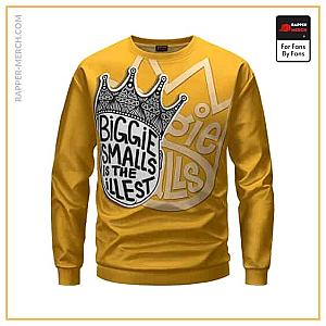 Biggie Smalls Sweatshirts - Notorious Biggie Smalls Is The Illest Yellow Sweatshirt RP0310