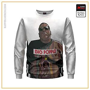 Biggie Smalls Sweatshirts - Big Poppa Comic Artwork Album Design Crewneck Sweatshirt RP0310