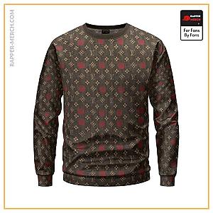 Biggie Smalls Sweatshirts - Iconic Biggie Smalls And Louis Vuitton Pattern Sweater RP0310